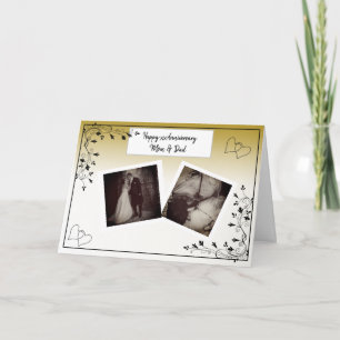 Happy Anniversary Mom and Dad Photo Card