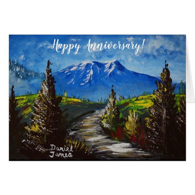 Happy Anniversary Mountain Path (Front Horizontal)