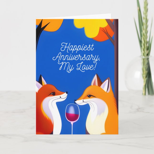 Happy Anniversary, My Love! Greeting card (Front)