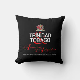 Happy Anniversary of Independence T&T Throw Pillow