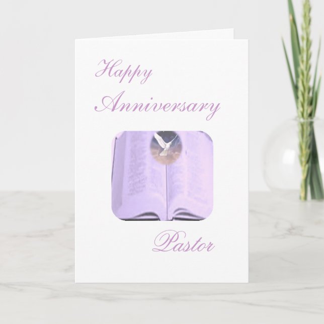 Happy Anniversary Pastor Card (Front)