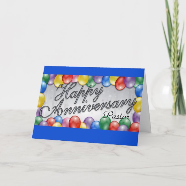Happy Anniversary Pastor Card (Front)