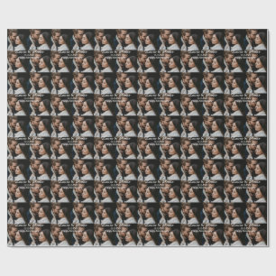 Happy anniversary photo collage name date simple w wrapping paper
