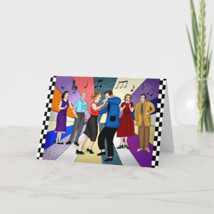 Happy Anniversary Retro Nostalgic 1950's Card