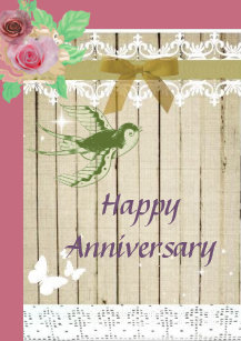 Floral Card Anniversary Cards Zazzle Ca