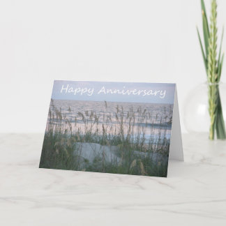 Happy Anniversary Seaside - To Mom and Dad Card