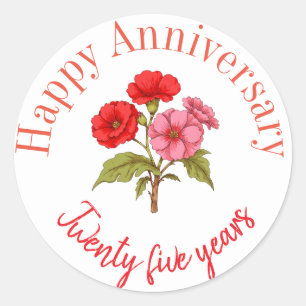 Happy anniversary stickers 