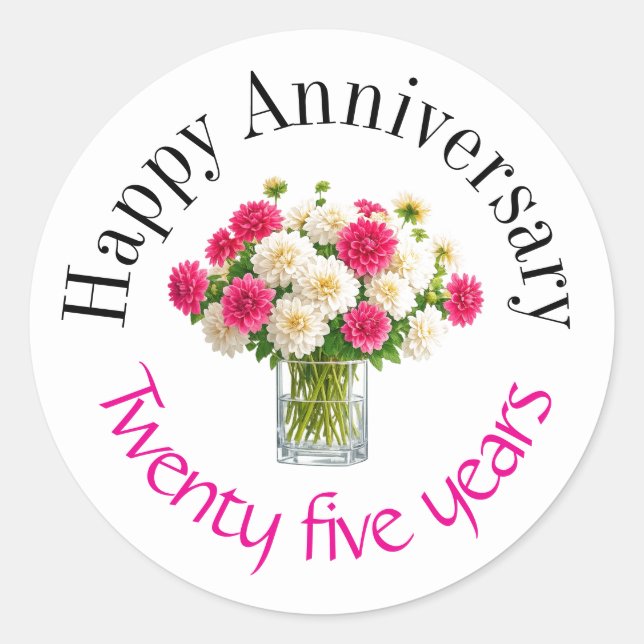 Happy anniversary stickers  (Front)