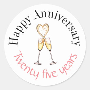 Happy anniversary stickers 