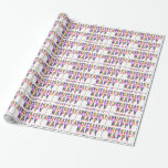 HAPPY ANNIVERSARY  : TEXT  Graphic Wrapping Paper<br><div class="desc">HAPPY ANNIVERSARY  : TEXT  Graphic</div>