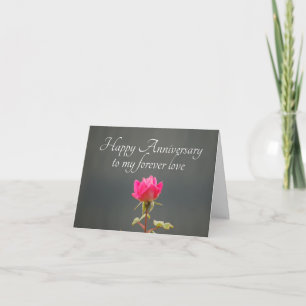 Happy Anniversary to my Forever Love rose Photo Card