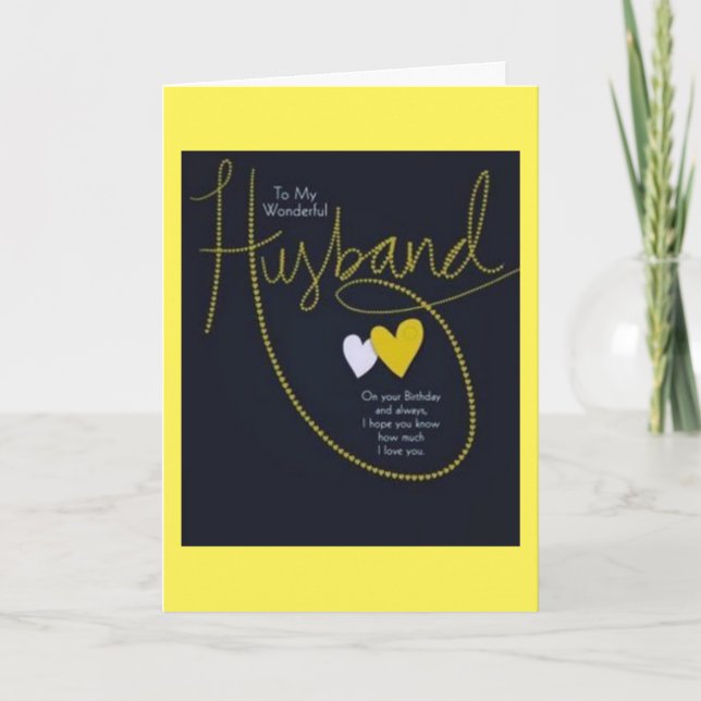 HAPPY ANNIVERSARY TO **MY HUSBAND** HOLIDAY CARD (Front)