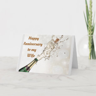 HAPPY ANNIVERSARY TO MY **WIFE** CARD