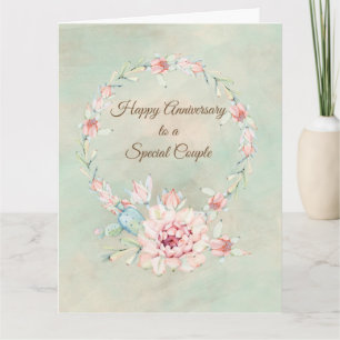 Happy Anniversary Watercolor Cactus Card