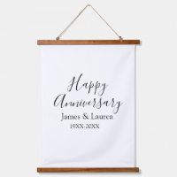 Happy anniversary wedding name date year simple mi