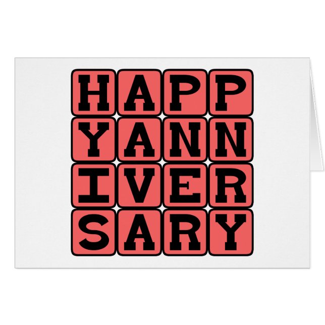 Happy Anniversary, Yearly Occasion (Front Horizontal)
