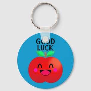 Happy Apple Good Luck Sweet Pure Motivation Keychain