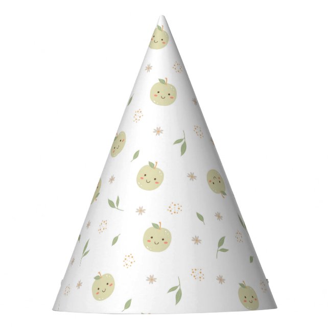 Happy Apples Pattern - Party Hat (Front)