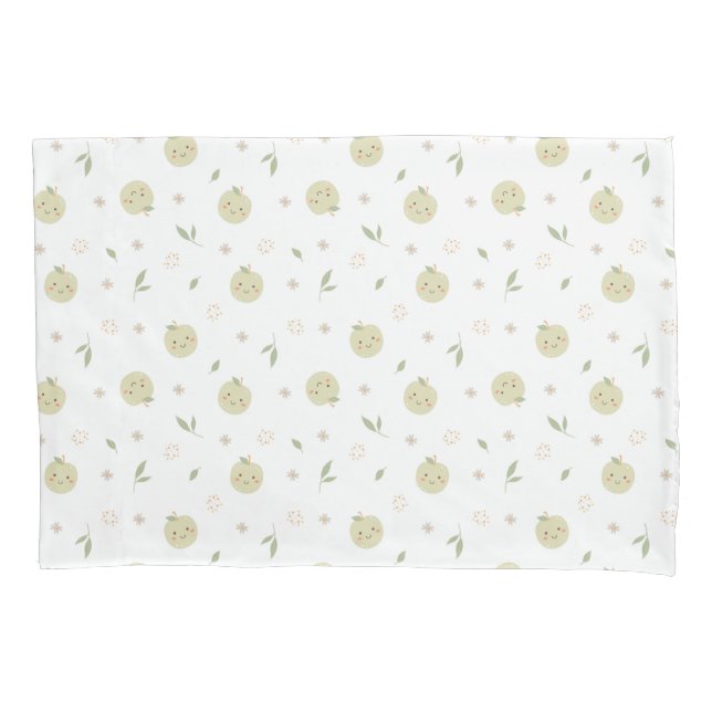 Happy Apples Pattern - Pillow Case (Front)