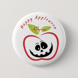 Happy Appleween Jack O'lantern Thunder_Cove 2 Inch Round Button