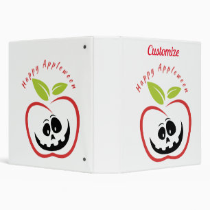 Happy Appleween Jack O'lantern Thunder_Cove Binder