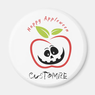 Happy Appleween Jack O'lantern Thunder_Cove Magnet