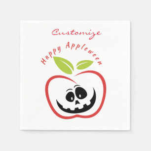 Happy Appleween Jack O'lantern Thunder_Cove Napkin