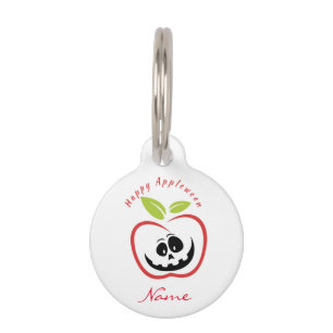 Happy Appleween Jack O'lantern Thunder_Cove Pet Tag