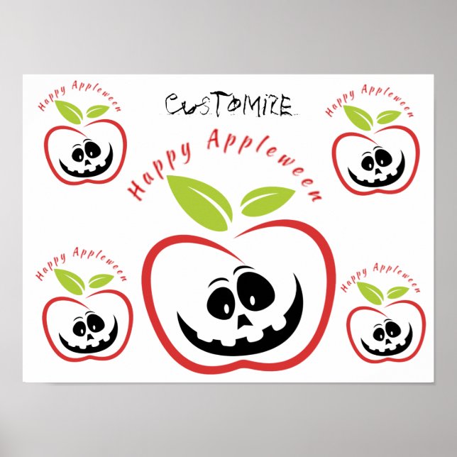 Happy Appleween Jack O'lantern Thunder_Cove Poster (Front)