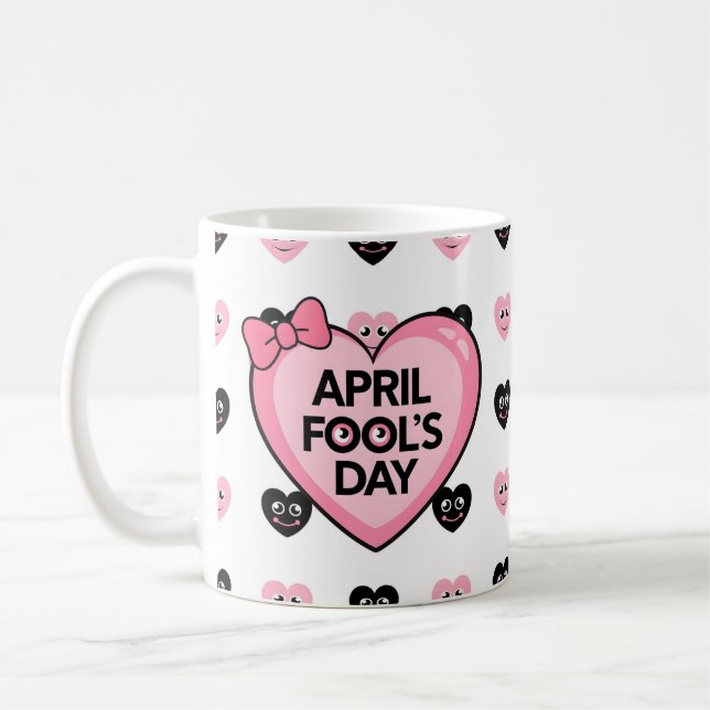 Happy April Fool's Day Gift idea Coffee Mug (Left)