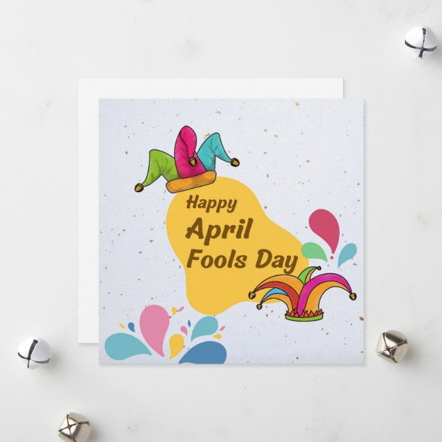 Happy April Fools Day Holiday Card (Front/Back In Situ)