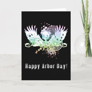 Happy Arbor Day hi-fi tree Card