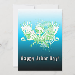 Happy Arbor Day hi-fi tree Invitation