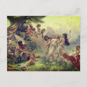 Happy Arcadia, by Konstantin Makovsky (1890) Postcard