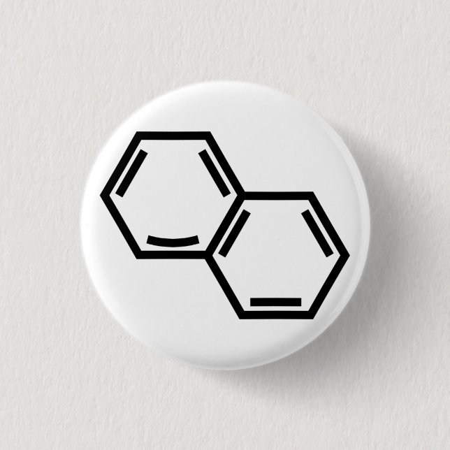 Happy Arene (double, black) 1 Inch Round Button (Front)