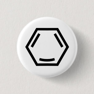 Happy Arene (single, black) 1 Inch Round Button