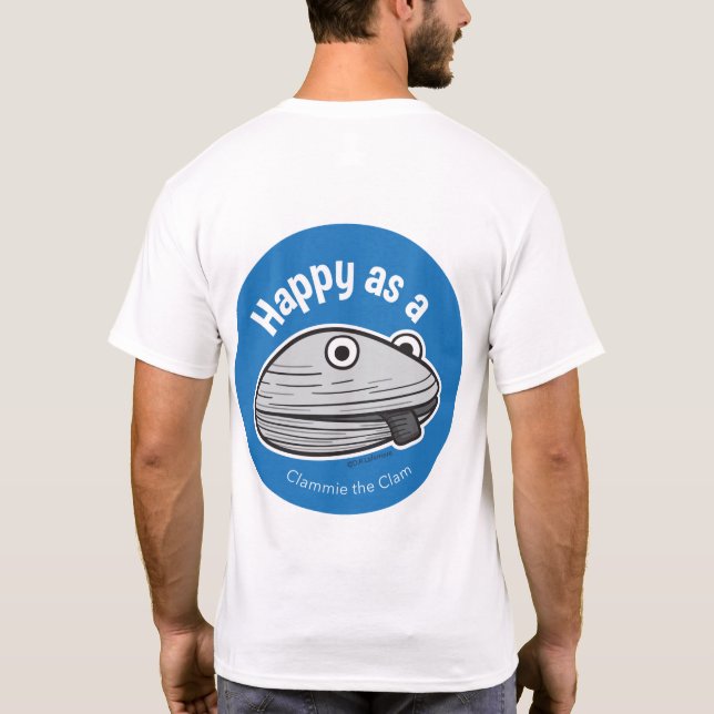 Happy as a Clam t-shirt (Back)