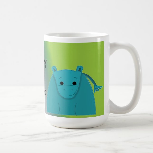 Happy as a Hippo Coffee Mug (Right)