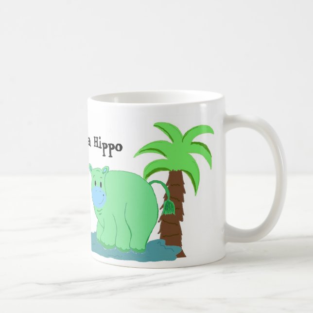 Happy as a Hippo Coffee Mug (Right)