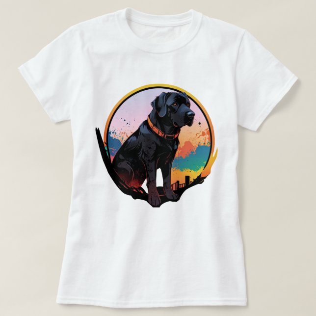 Happy as a Labrador T-Shirt (Design Front)