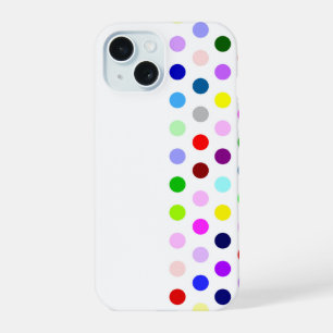Happy As Can Be 2 - Colourful Happy Polka Dots - iPhone 15 Case