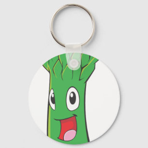 Happy Asparagus Vegetable Keychain