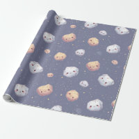Happy Asteroid Wrapping Paper