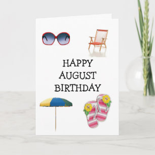 HAPPY ***AUGUST*** BIRTHDAY CARD