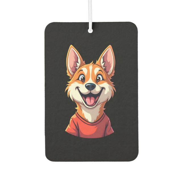 Happy Australian Cattle Dog Tank Top Air Freshener (Front)