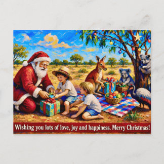 ~ HAPPY AUSTRALIAN Christmas Greeting ~  Holiday Postcard