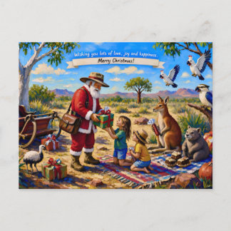 ~ HAPPY AUSTRALIAN Christmas Greeting ~  Holiday Postcard