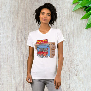 Happy Auto Car Wash Womens T-Shirt