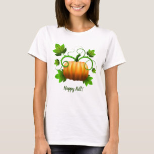 Happy Automne Citrouille Tshirt femme