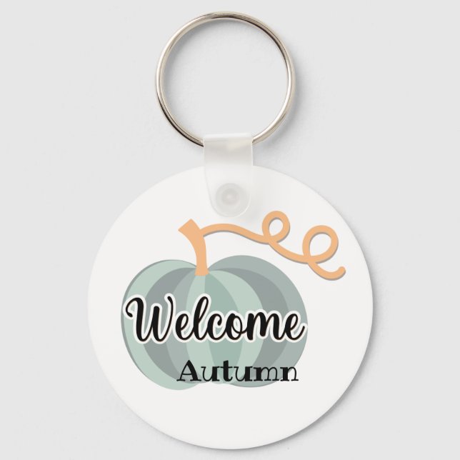 Happy Autumn Keychain (Front)